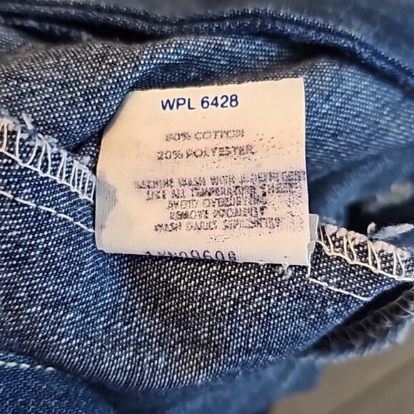 Vintage Wrangler Ice Cream Embroidered Denim Shortalls Overalls - Picture 9 of 9